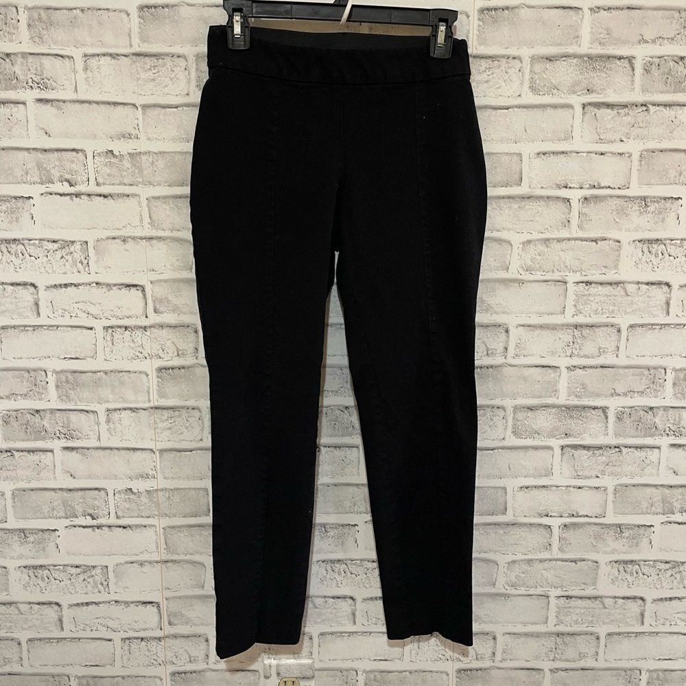 Women’s A New Day solid black pull-on pants ankle length Size 4